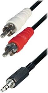 Transmedia A 49 L, Stereo Connecting Cable unshielded, 2x RC