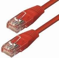 Kabel mrežni UTP, Cat. 5e, 5m, CCA, 26AWG, Savitljivi, Crven