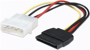Kabel DELOCK, 4-pin Molex (M) na 15-pin SATA (M), naponski, 