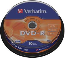 DVD-R Verbatim Matt Silver, Kapacitet 4.7GB, 10 komada, Brzi