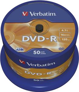 DVD-R Verbatim Matt Silver, Kapacitet 4.7GB, 50 komada, Brzi