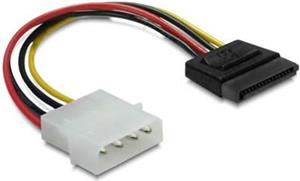 Kabel DELOCK, 4-pin Molex (M) na 15-pin SATA (M), 15cm, napo