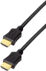 Transmedia HDMI braided cable with Ethernet 3m gold plugs 3Z