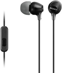 Slušalice s mikrofonom Sony MDR-EX15AP/B, crne
